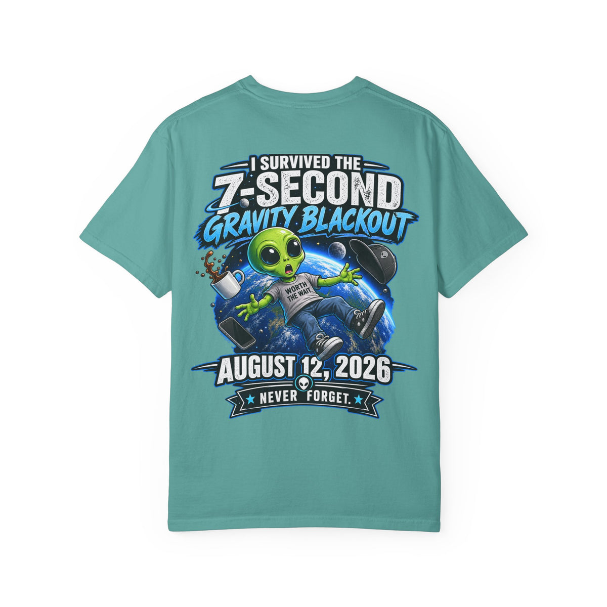 7-Second Gravity Blackout — August 12, 2026 Commemorative T-Shirt